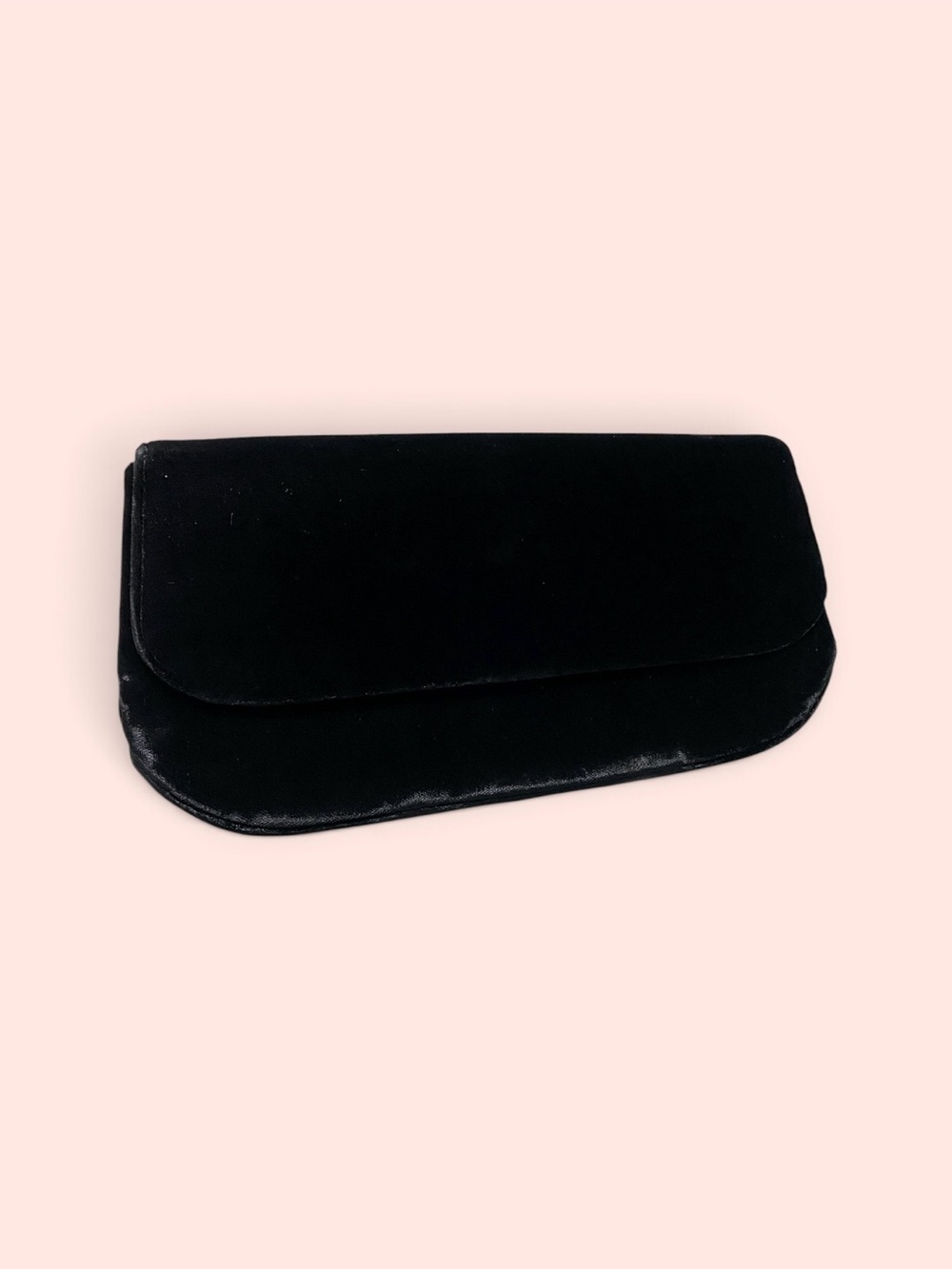Vintage Black Velvet Clutch